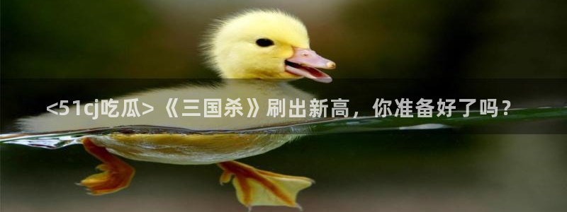 黑料曝光：<51cj吃瓜> 《三国杀》刷出新高，你准备好了吗？